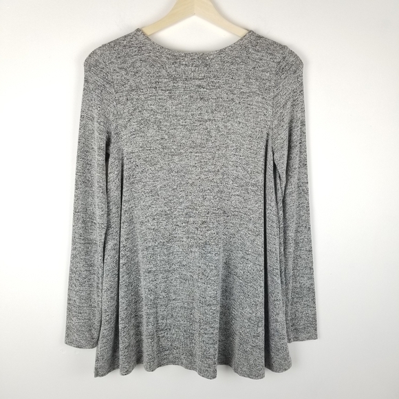 Postmark XS Heather Black Tunic Sweater Long Sleeve Anthropologie - Picture 2 of 9